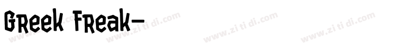 Greek Freak字体转换